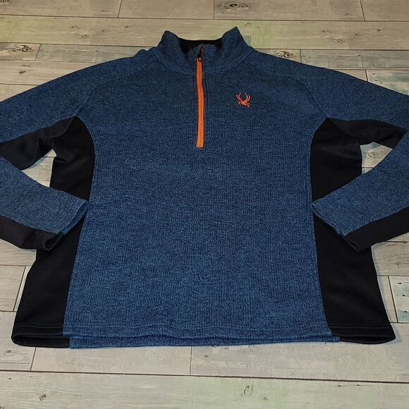 Spyder Blue & Orange Heavy Jacket sz Medium - Picture 1 of 5